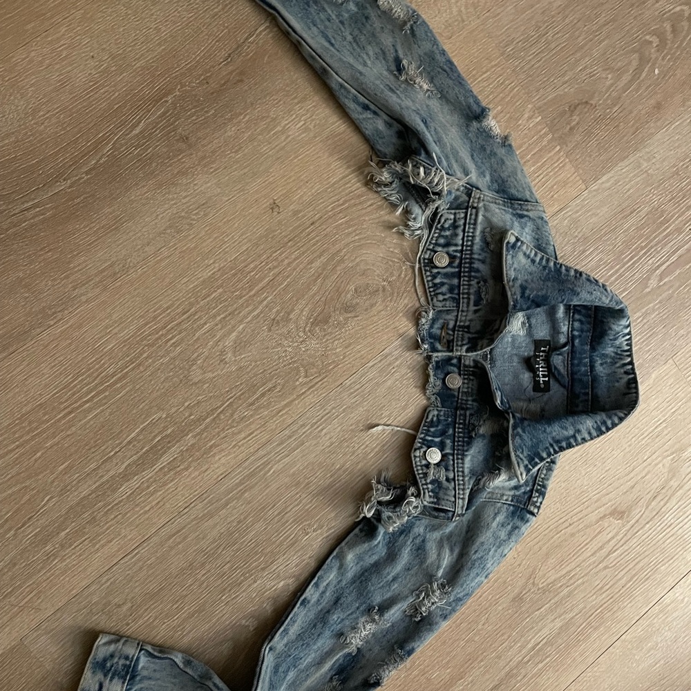 Denim shrug